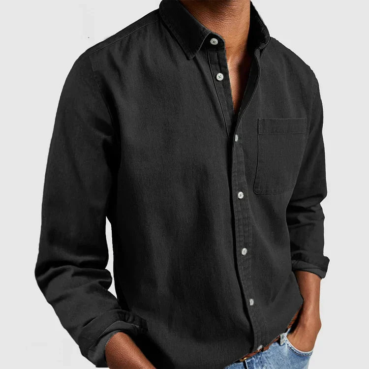 Men's Casual Button-Up Shirt | Long Sleeves