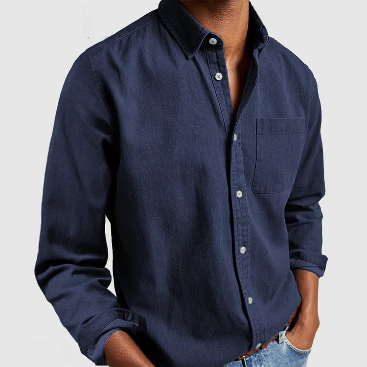 Men's Casual Button-Up Shirt | Long Sleeves