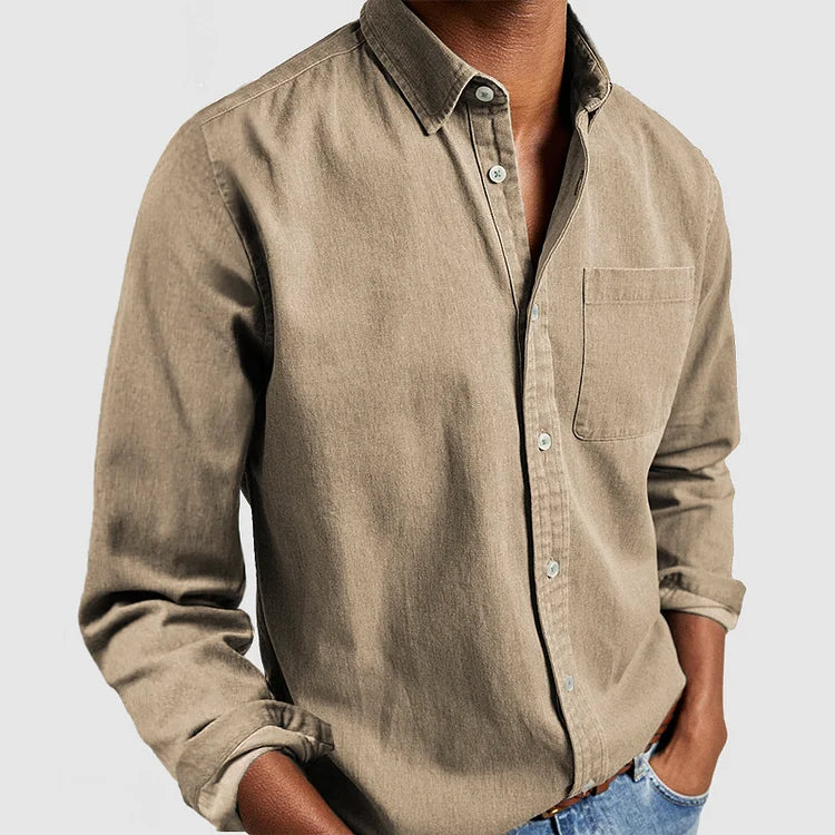 Men's Casual Button-Up Shirt | Long Sleeves