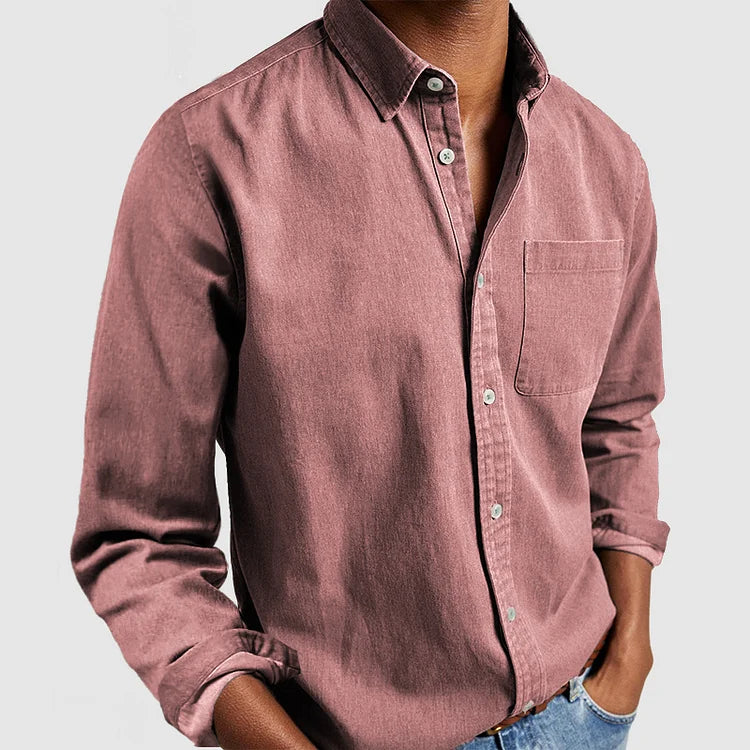 Men's Casual Button-Up Shirt | Long Sleeves