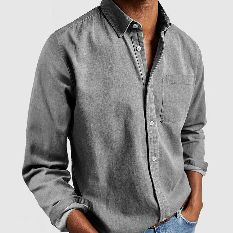 Men's Casual Button-Up Shirt | Long Sleeves