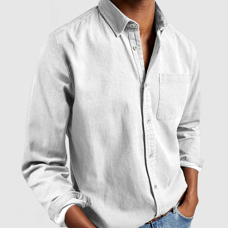 Men's Casual Button-Up Shirt | Long Sleeves