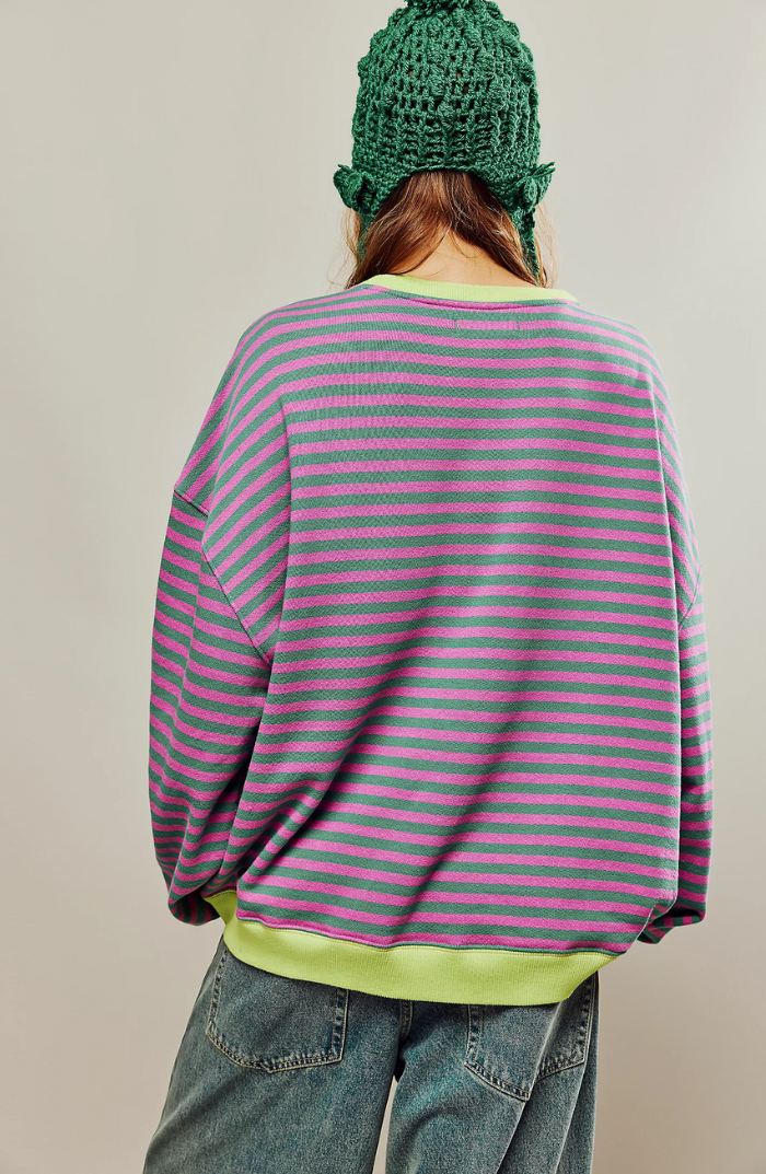 Pánský pruhovaný svetr | Oversize