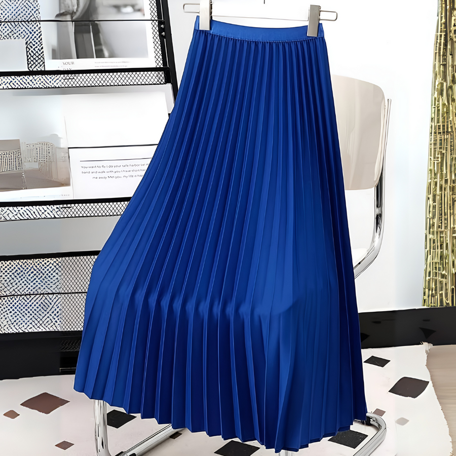 Women's Pleated High-Waisted Skirt | Midi