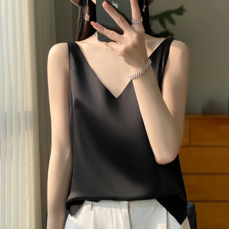 Dámský elegantní top na ramínka | Na tenkých ramínkách