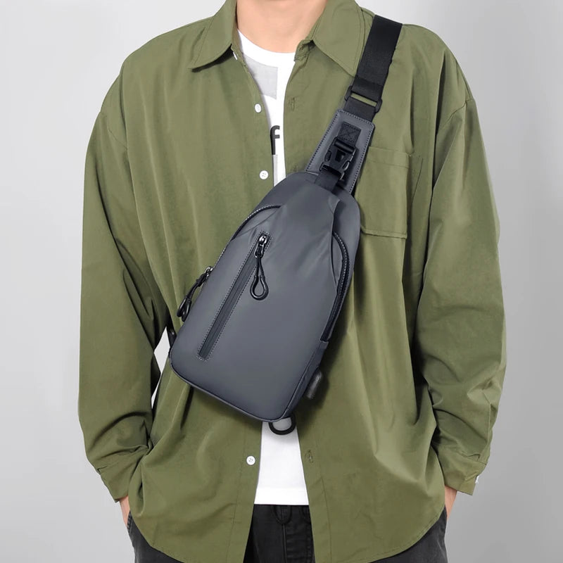 Unisex Anti-Theft Sling Bag | Multi-Pocket