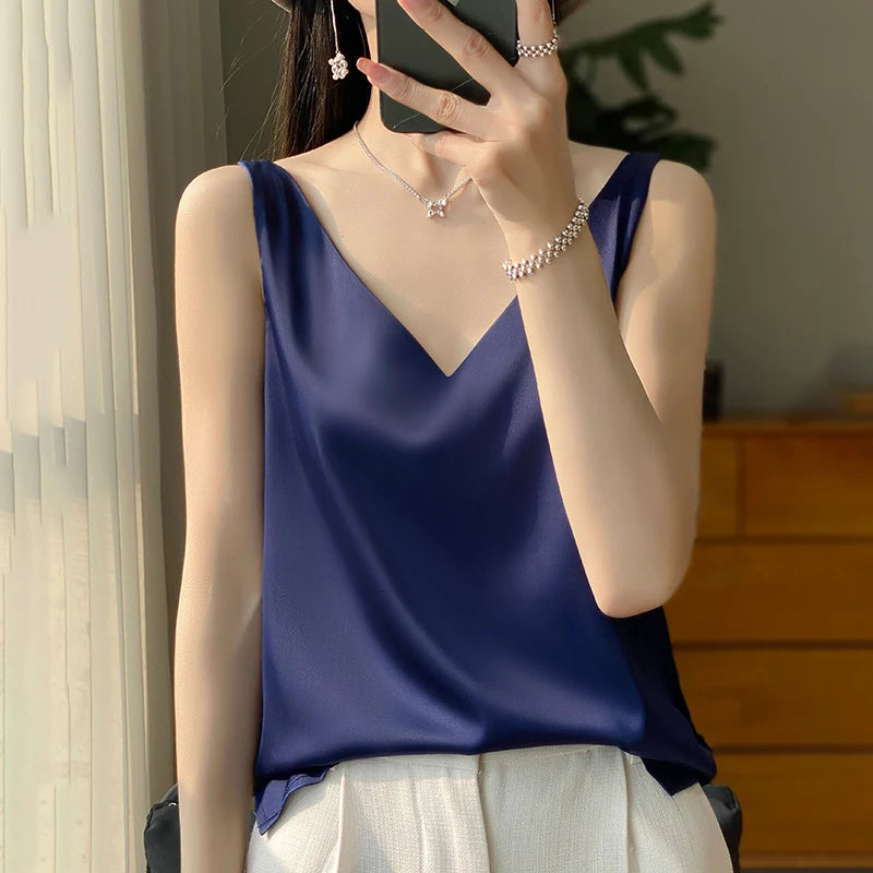 Dámský elegantní top na ramínka | Na tenkých ramínkách