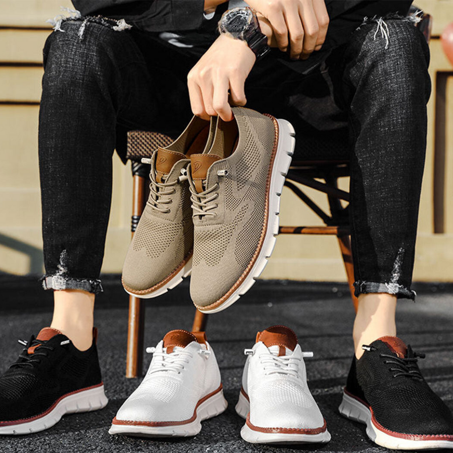 Męskie Oddychające Sneakersy Oxford | Lekkie