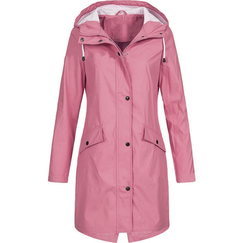 Women's Long Rain Jacket | With Hood