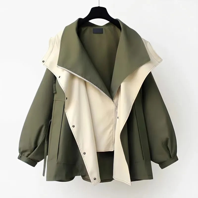 Women's Two-Tone Rain Jacket | Collared