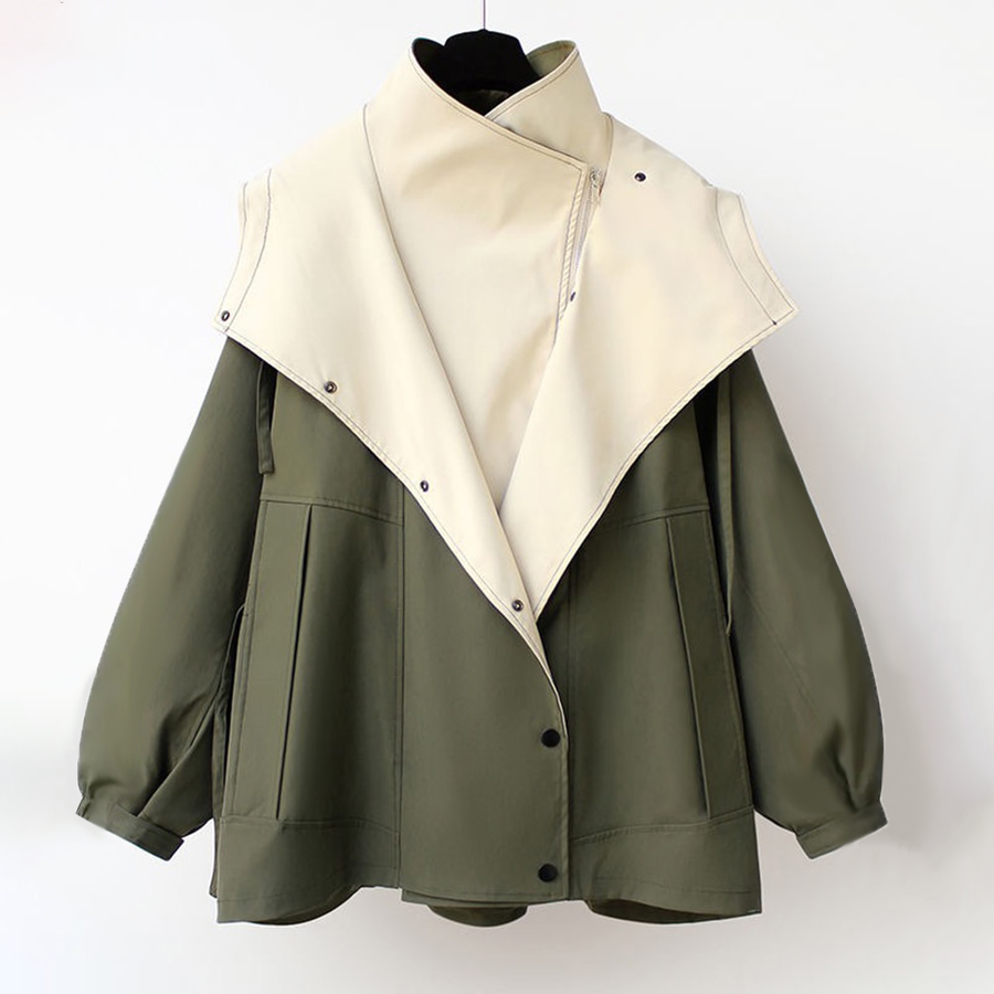 Women's Two-Tone Rain Jacket | Collared