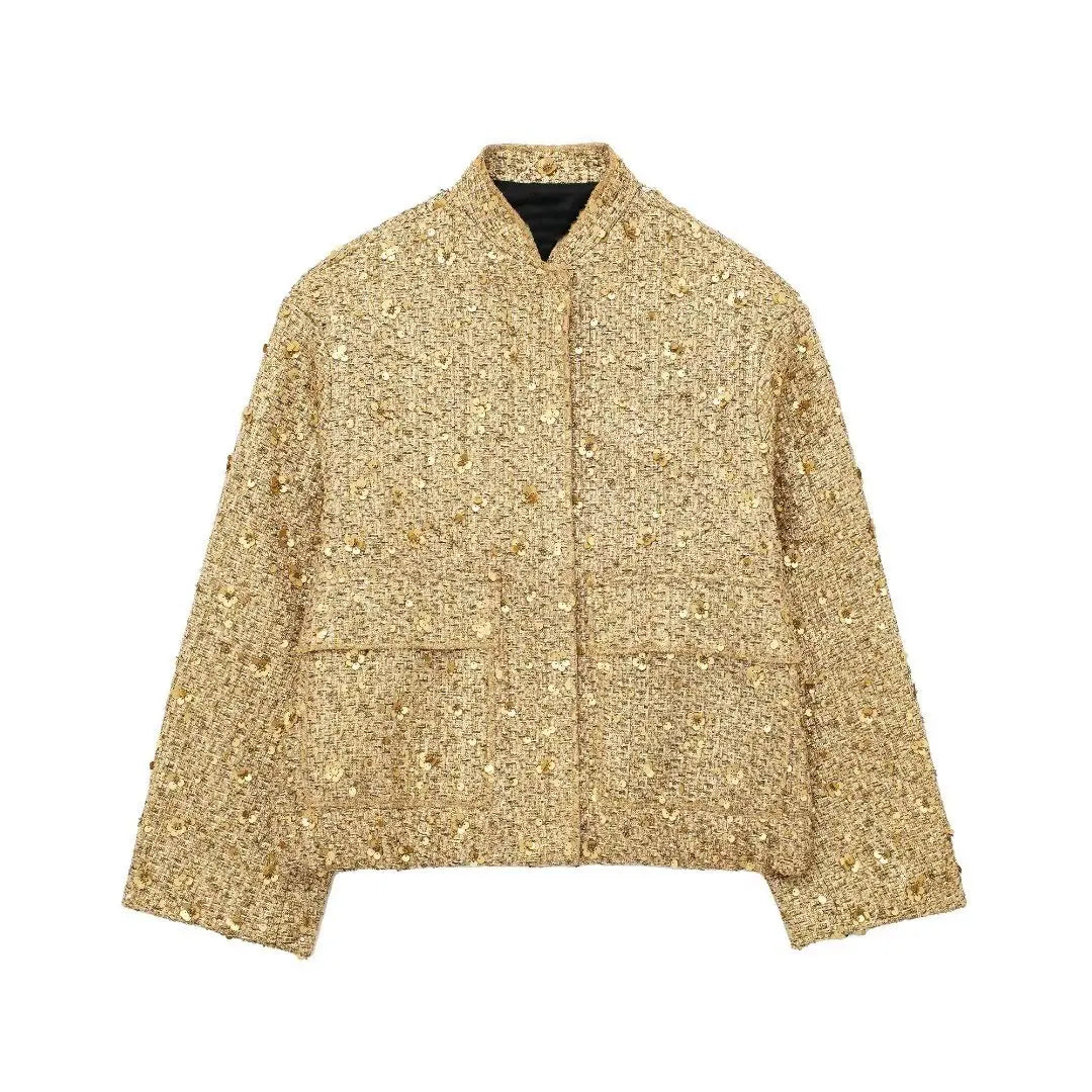 Women's Elegant Sequin Blazer
