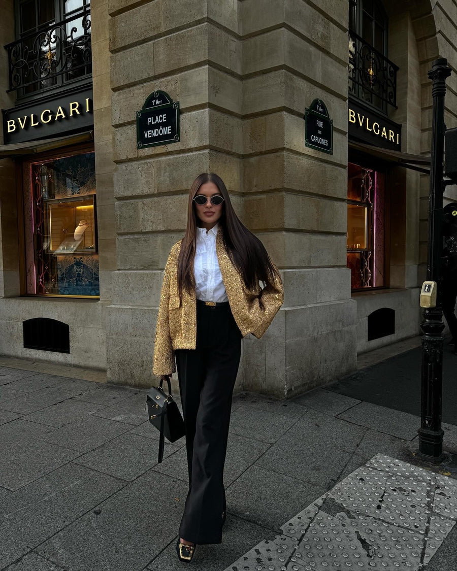 Women's Elegant Sequin Blazer