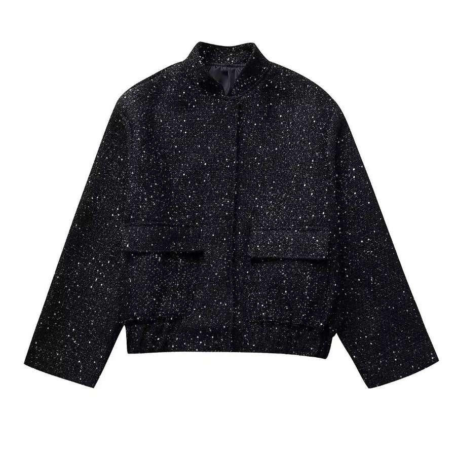Women's Elegant Sequin Blazer