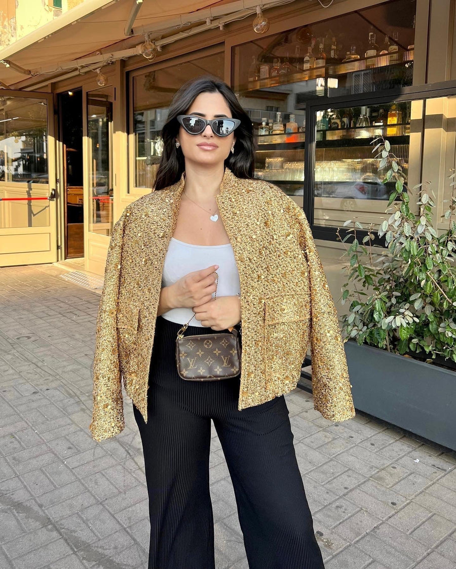 Women's Elegant Sequin Blazer