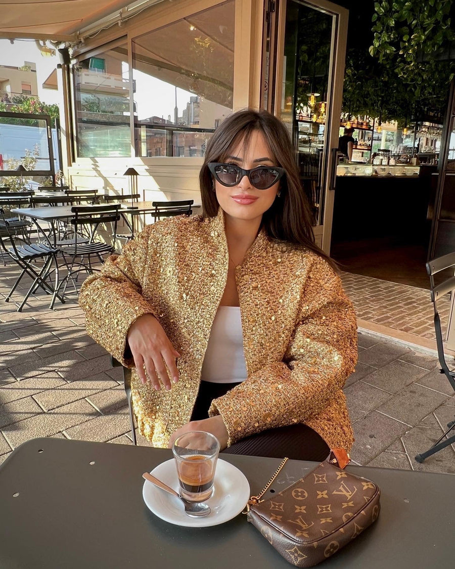 Women's Elegant Sequin Blazer