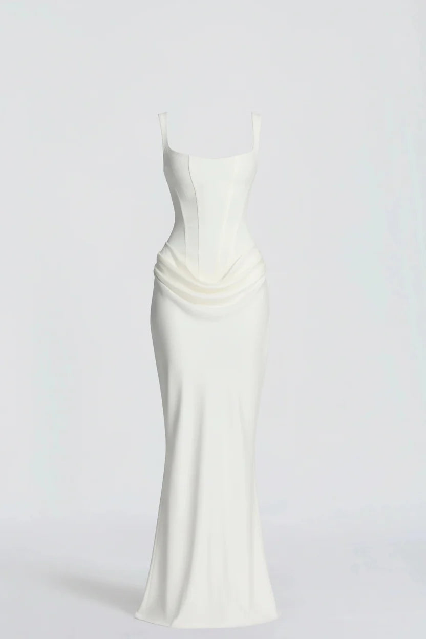Women's Elegant Mermaid Maxi Dress | Square Neckline