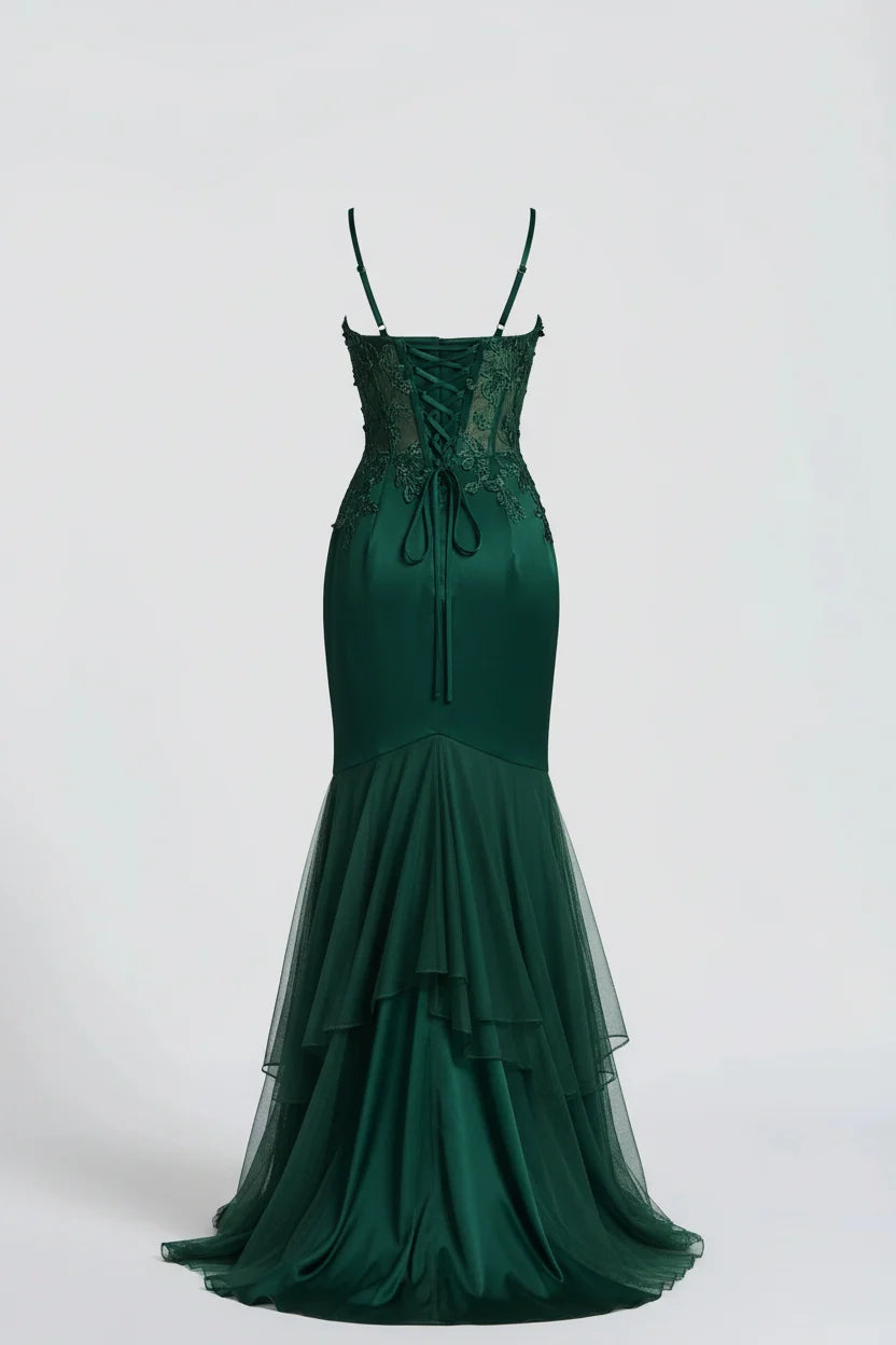 Women's Elegant Mermaid Maxi Dress | Square Neckline