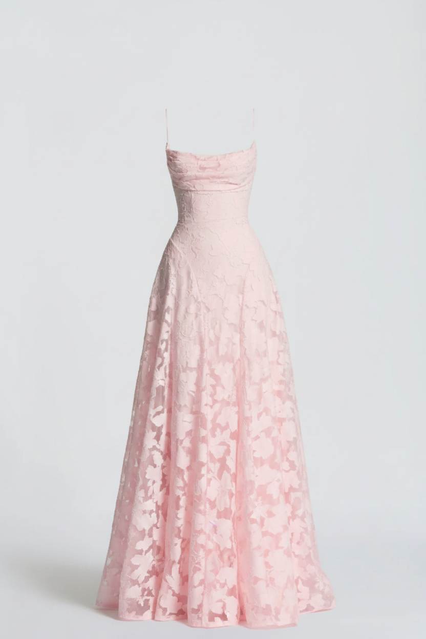 Women's Elegant Lace Evening Dress | Maxi