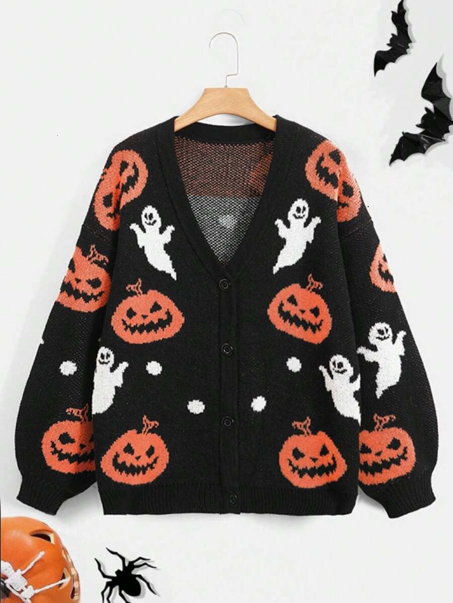 Damska Halloweenowa Kurtka Jesienna | Rozpinana