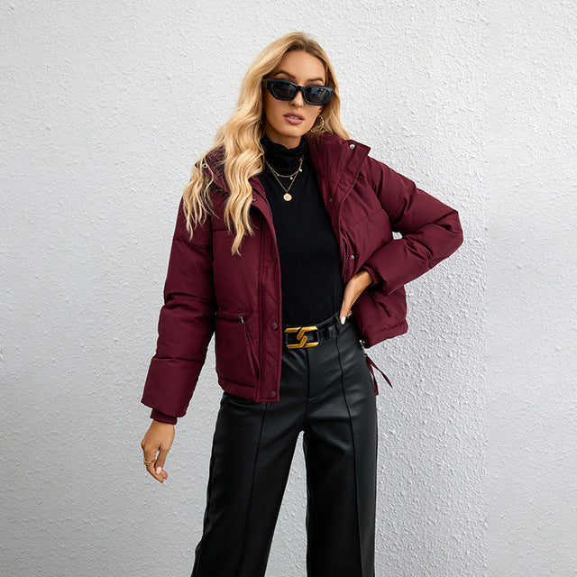 Women's Quilted Autumn Jacket | High Collar