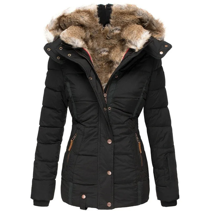 Women's Quilted Winter Jacket | With Hood