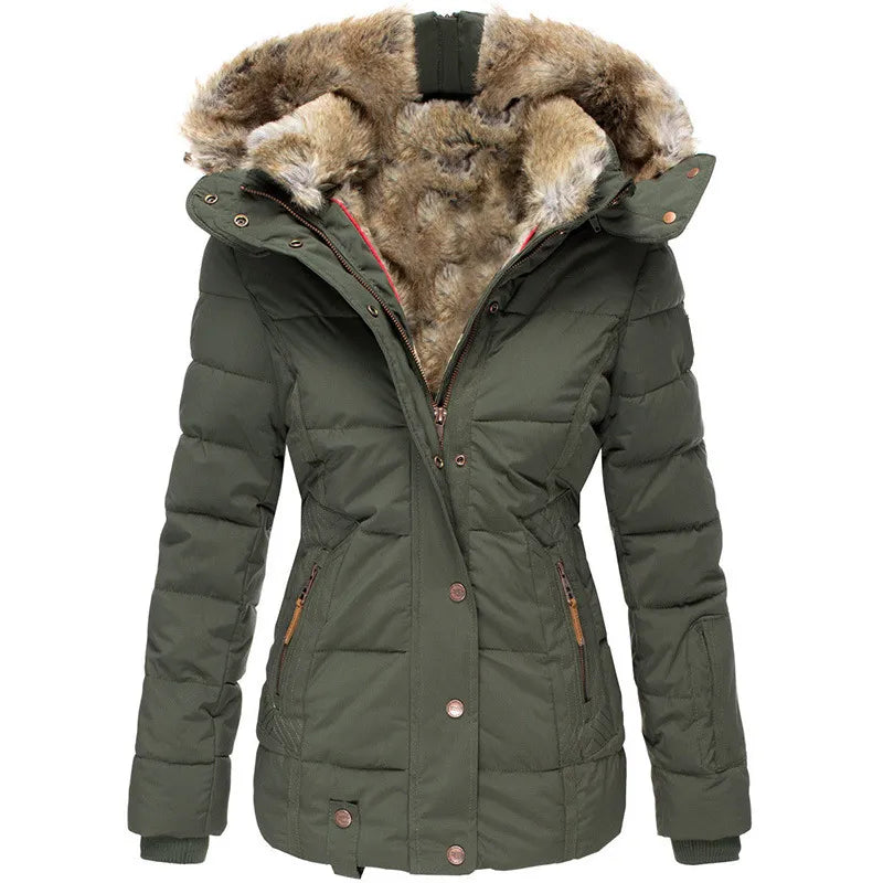 Women's Quilted Winter Jacket | With Hood