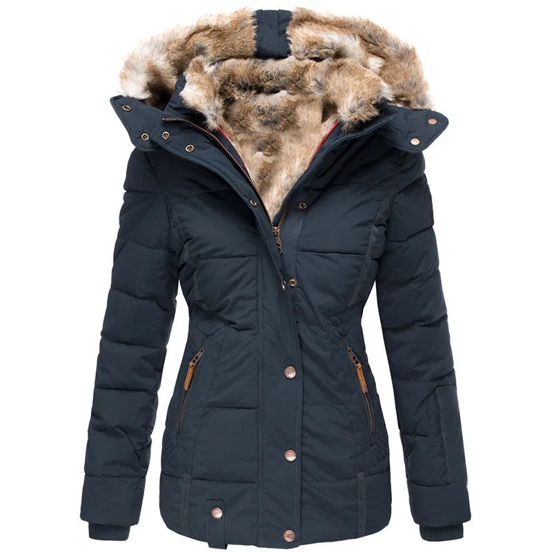 Women's Quilted Winter Jacket | With Hood