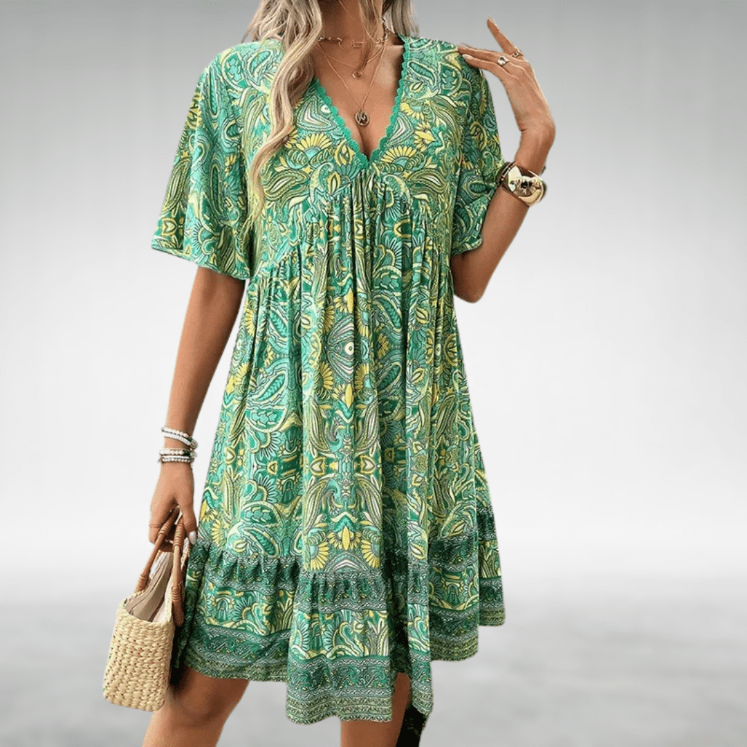 Women's Floral Boho Dress | Mini
