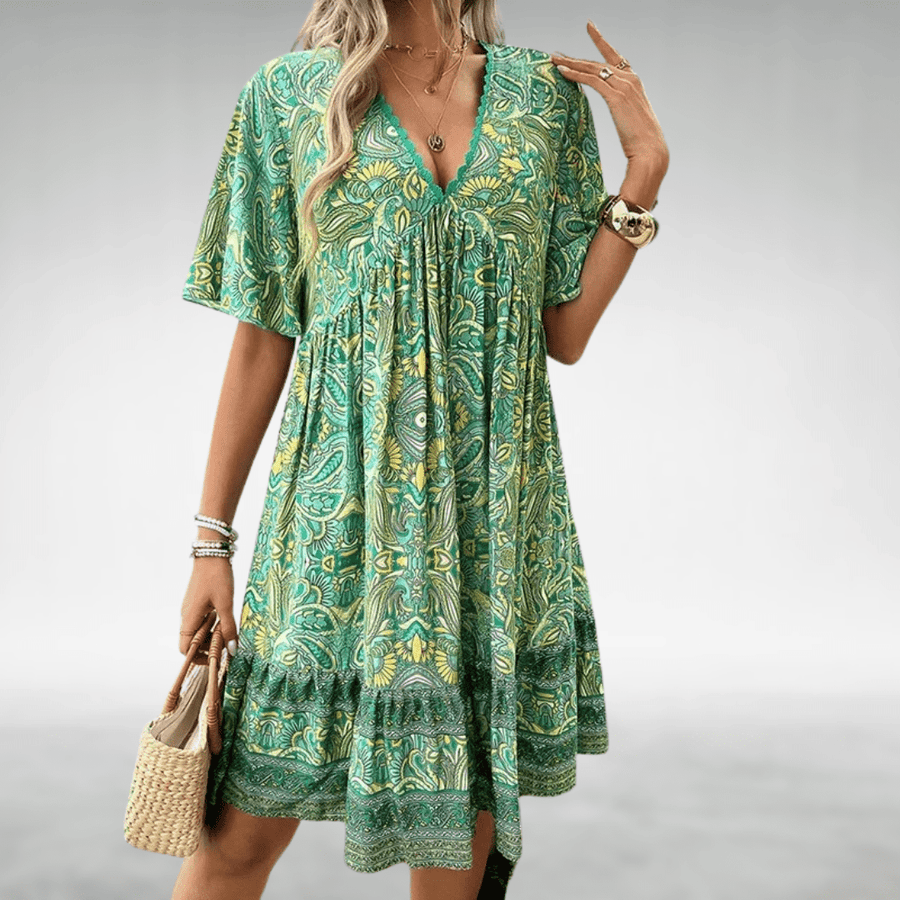 Women's Floral Boho Dress | Mini