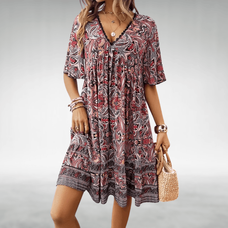 Women's Floral Boho Dress | Mini