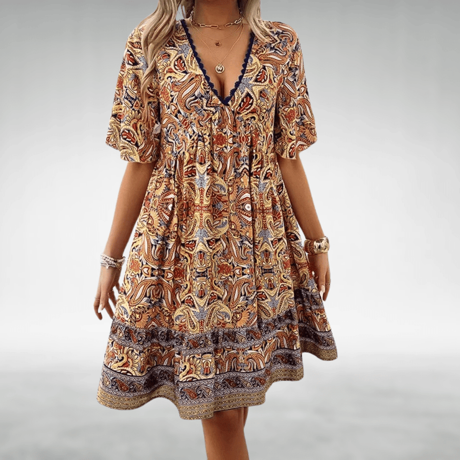 Women's Floral Boho Dress | Mini