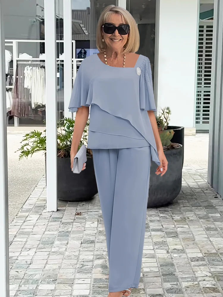 Damski Elegancki Garnitur | Tunika Ze Spodniami