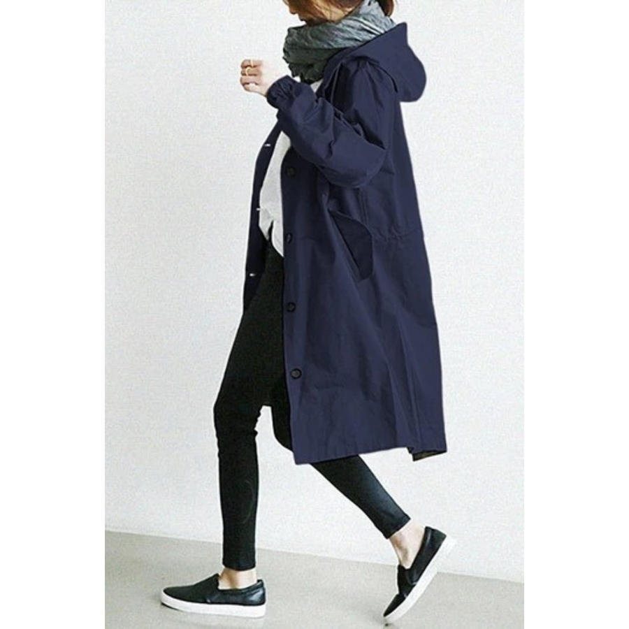 Men's Hooded Fall Coat | Long