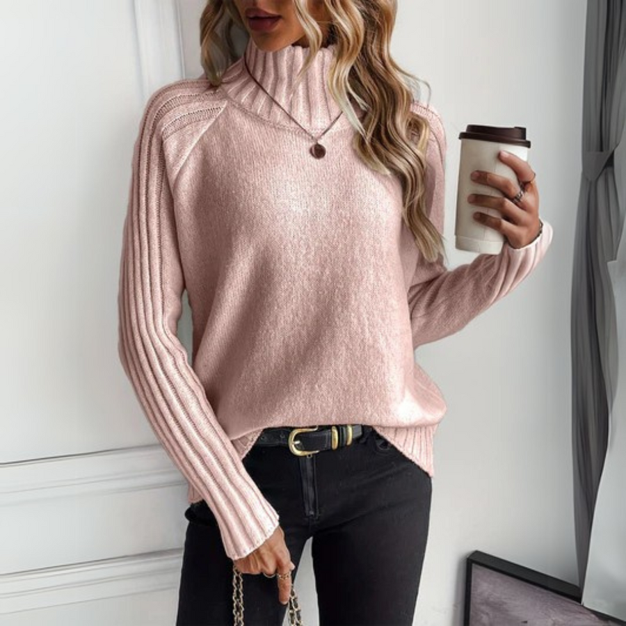 Women's Ribbed Turtleneck Sweater | Long Sleeve