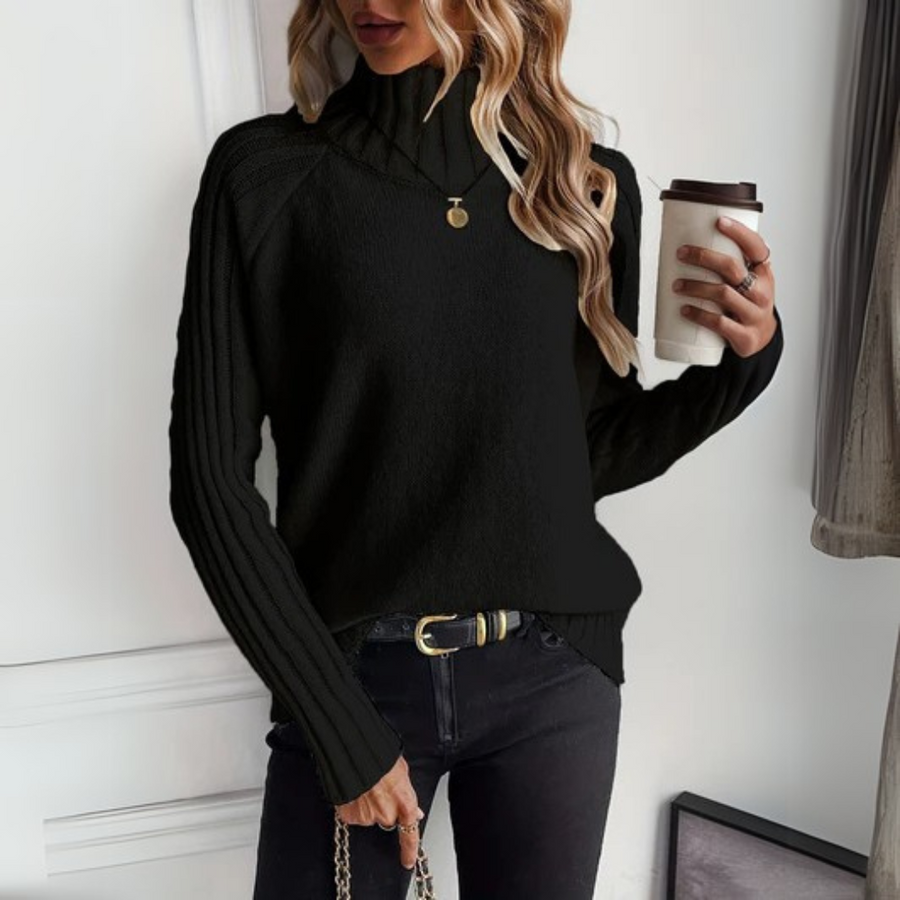 Women's Ribbed Turtleneck Sweater | Long Sleeve