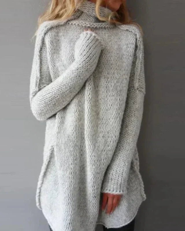 Women's High-Neck Sweater | Chunky Knit