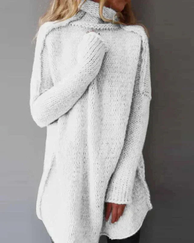Women's High-Neck Sweater | Chunky Knit