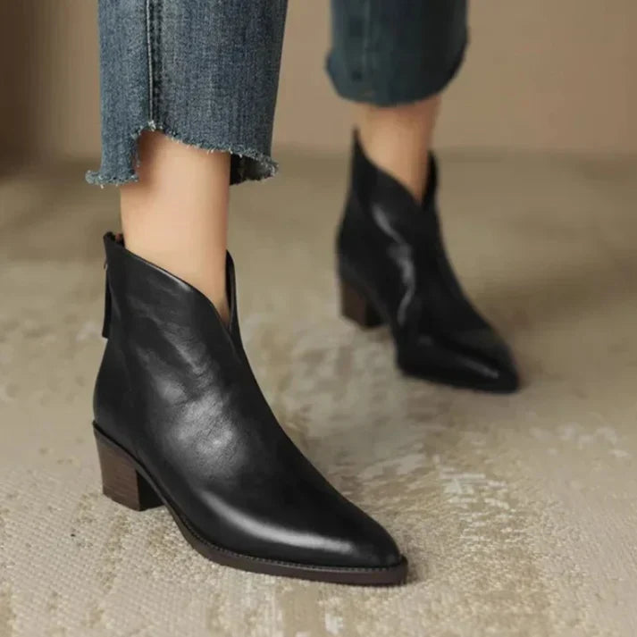 Women's Heeled Ankle Boots | Pointed Toe
