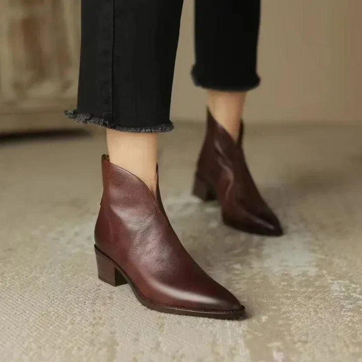 Women's Heeled Ankle Boots | Pointed Toe
