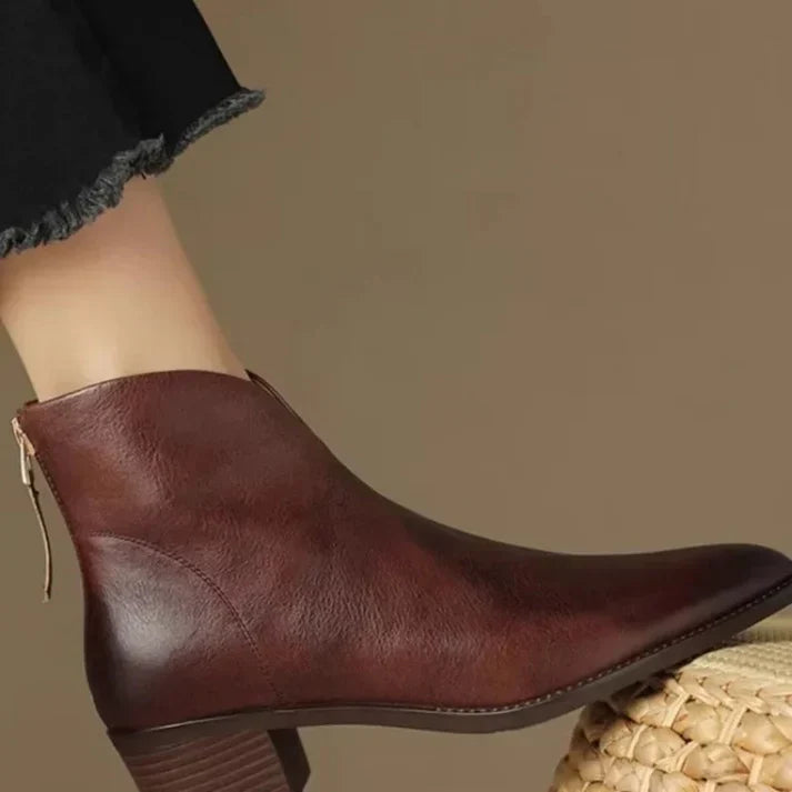 Women's Heeled Ankle Boots | Pointed Toe
