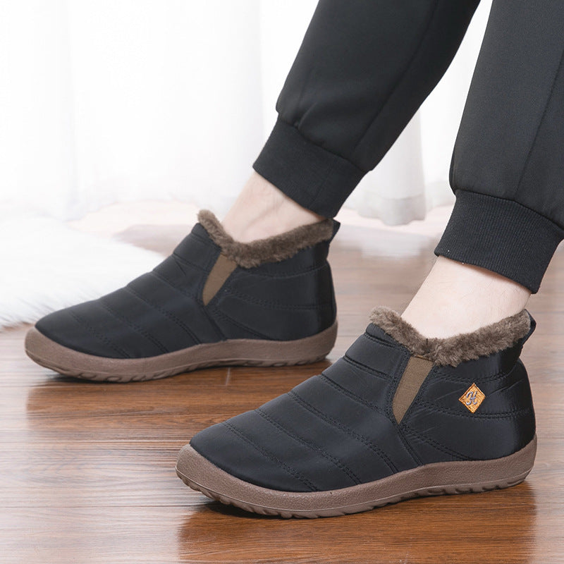 Women's Winter Slip-On Ankle Boots | Quilted Upper