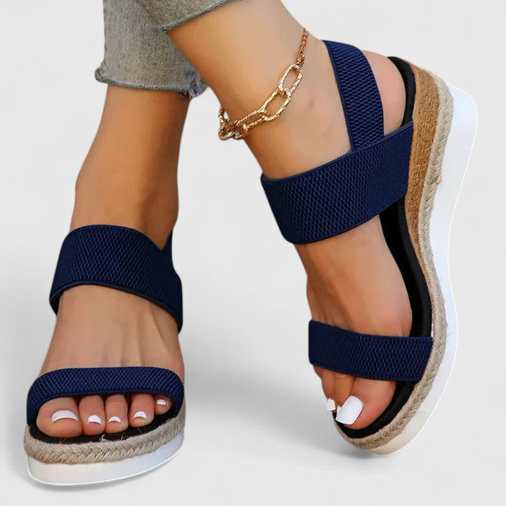 Women's Wedge Espadrilles with Open Toes