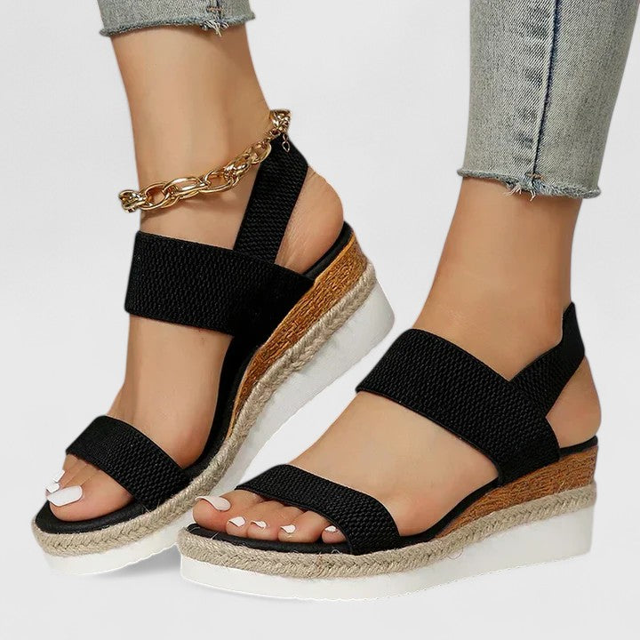 Women's Wedge Espadrilles with Open Toes