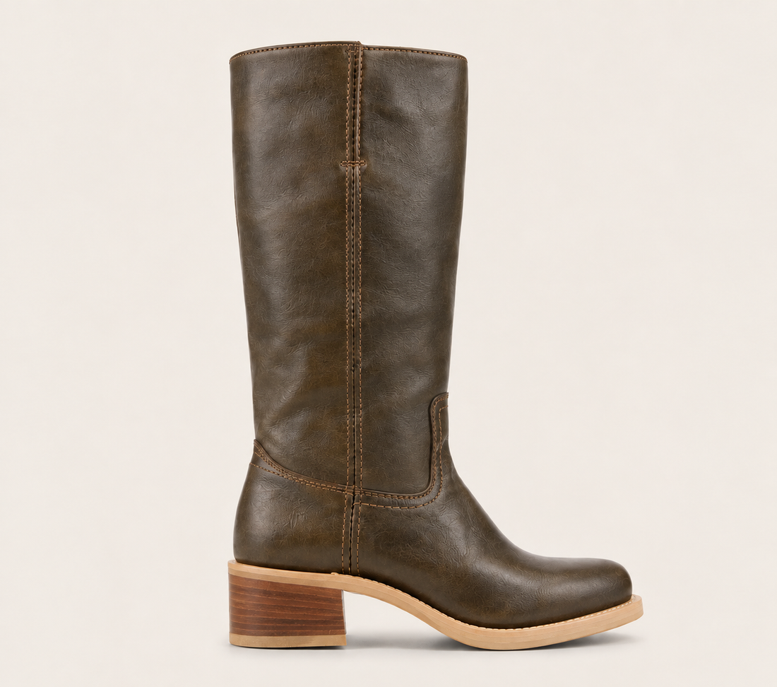 Women's Tall Block Heel Boots | Pull-On