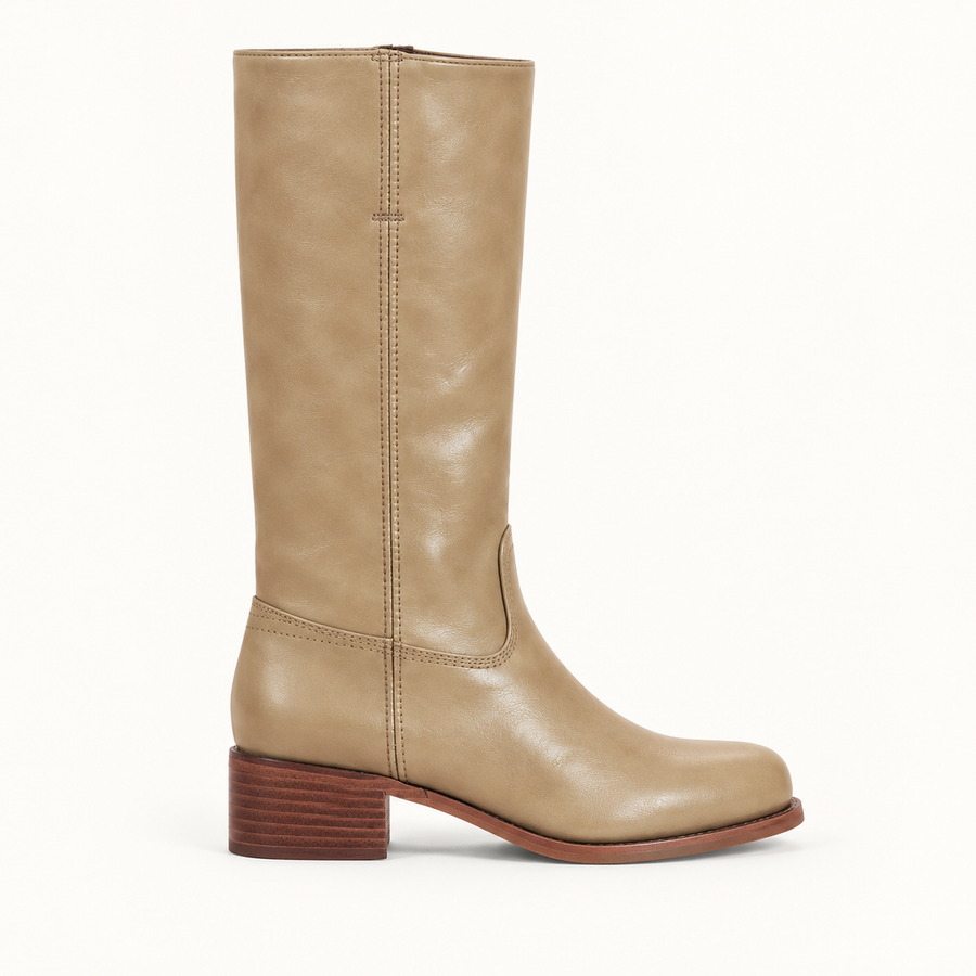 Women's Tall Block Heel Boots | Pull-On