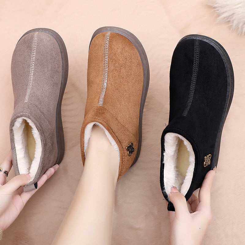 Women's Winter Ankle Boots | Warm Slip-On