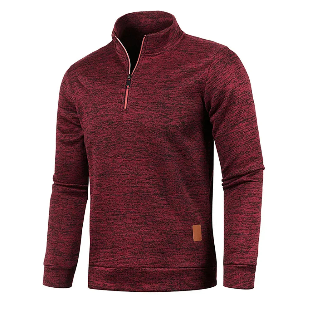 Men's Hoodless Sweatshirt | Zip-Up
