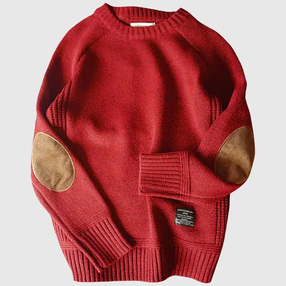 Chłopięcy Sweter Z Naszywkami | Długi Rękaw