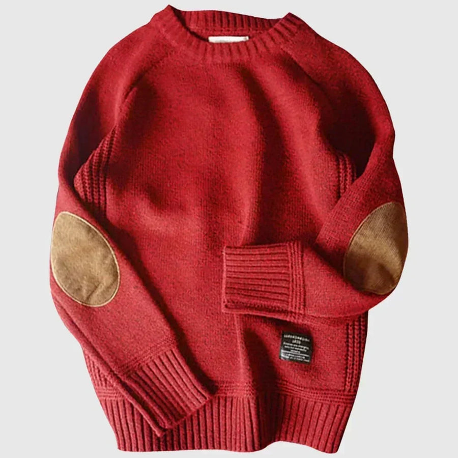 Chłopięcy Sweter Z Naszywkami | Długi Rękaw